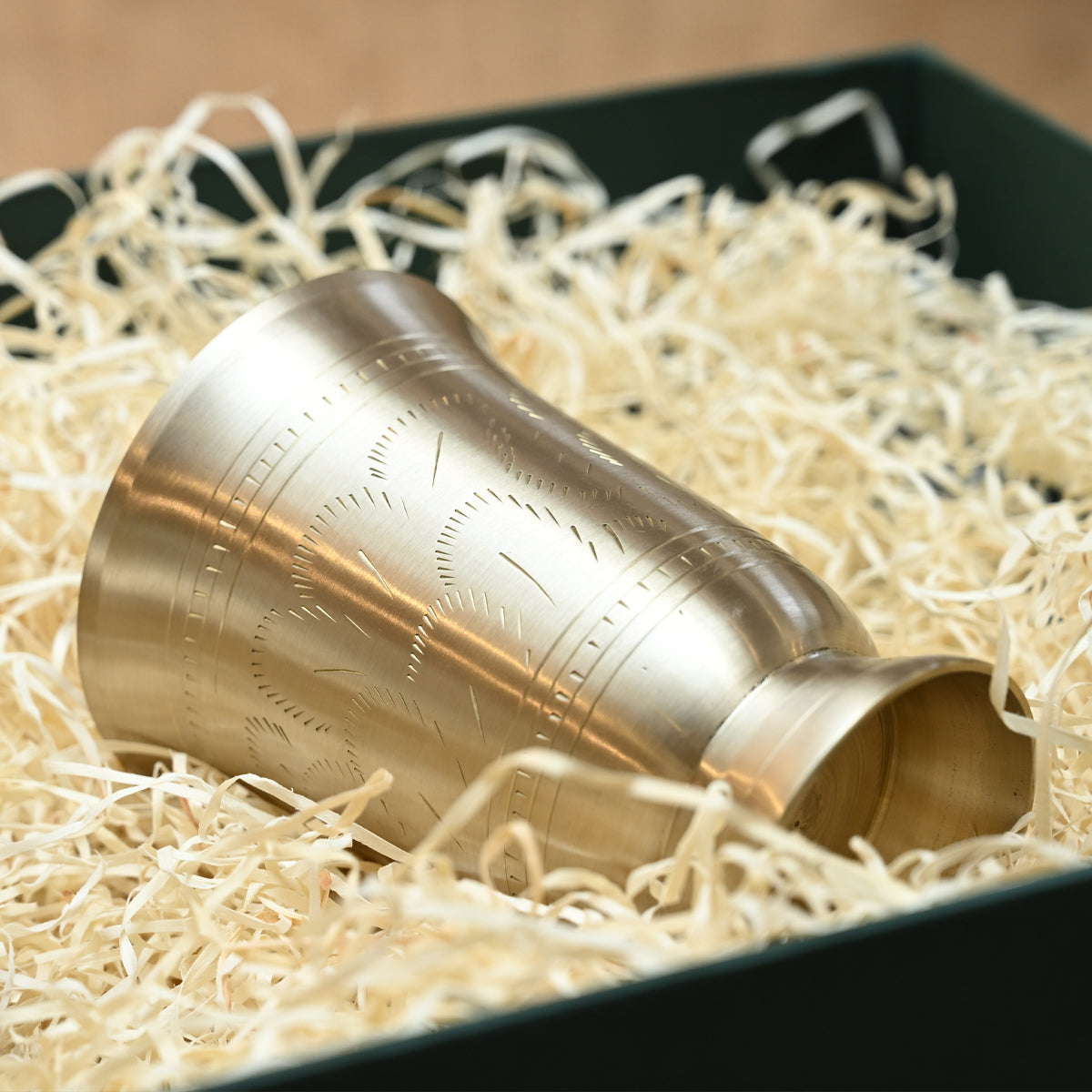 Brass Tumbler | Ulchai Handwork | Small
