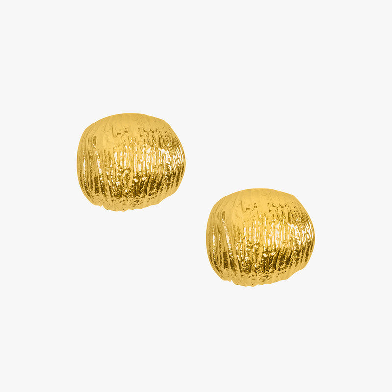 Brass Stud Earrings