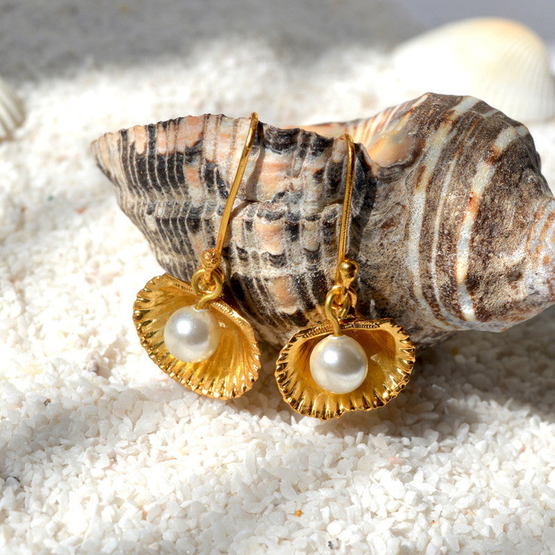 Clams Earrings | Gold Plated