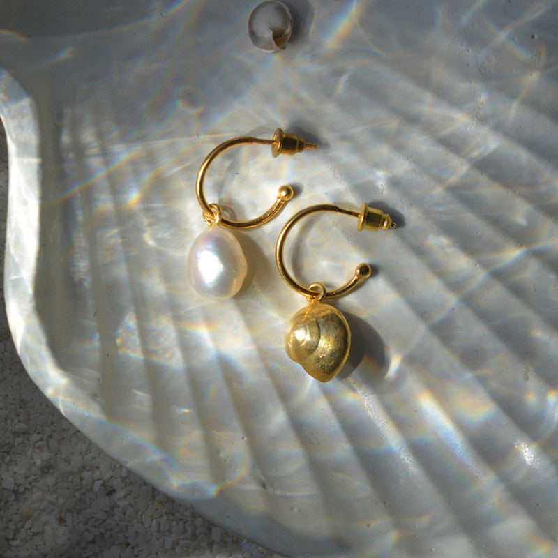 Sundial Earrings | Gold Plated