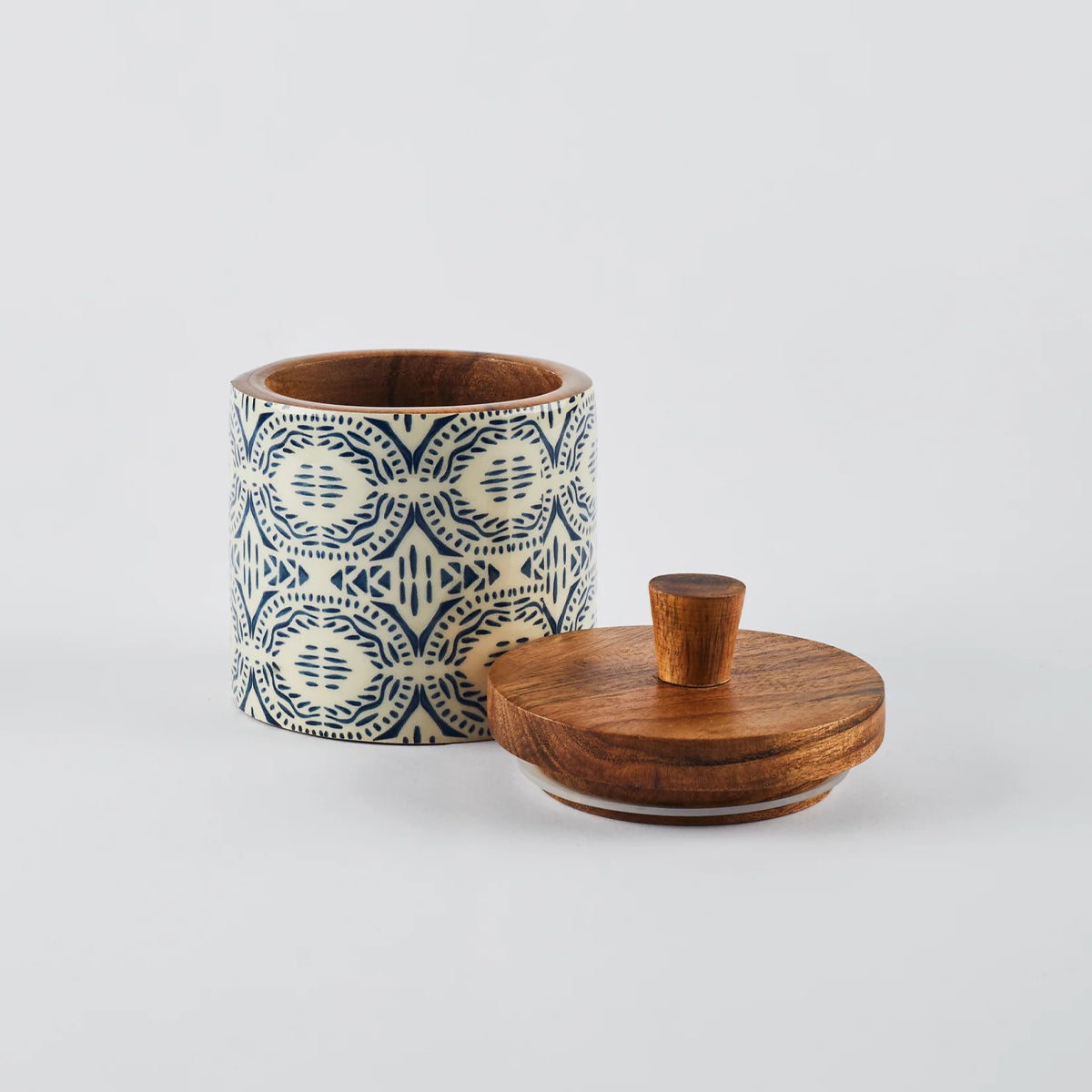 Fai Wooden Storage Jar (5 inches)