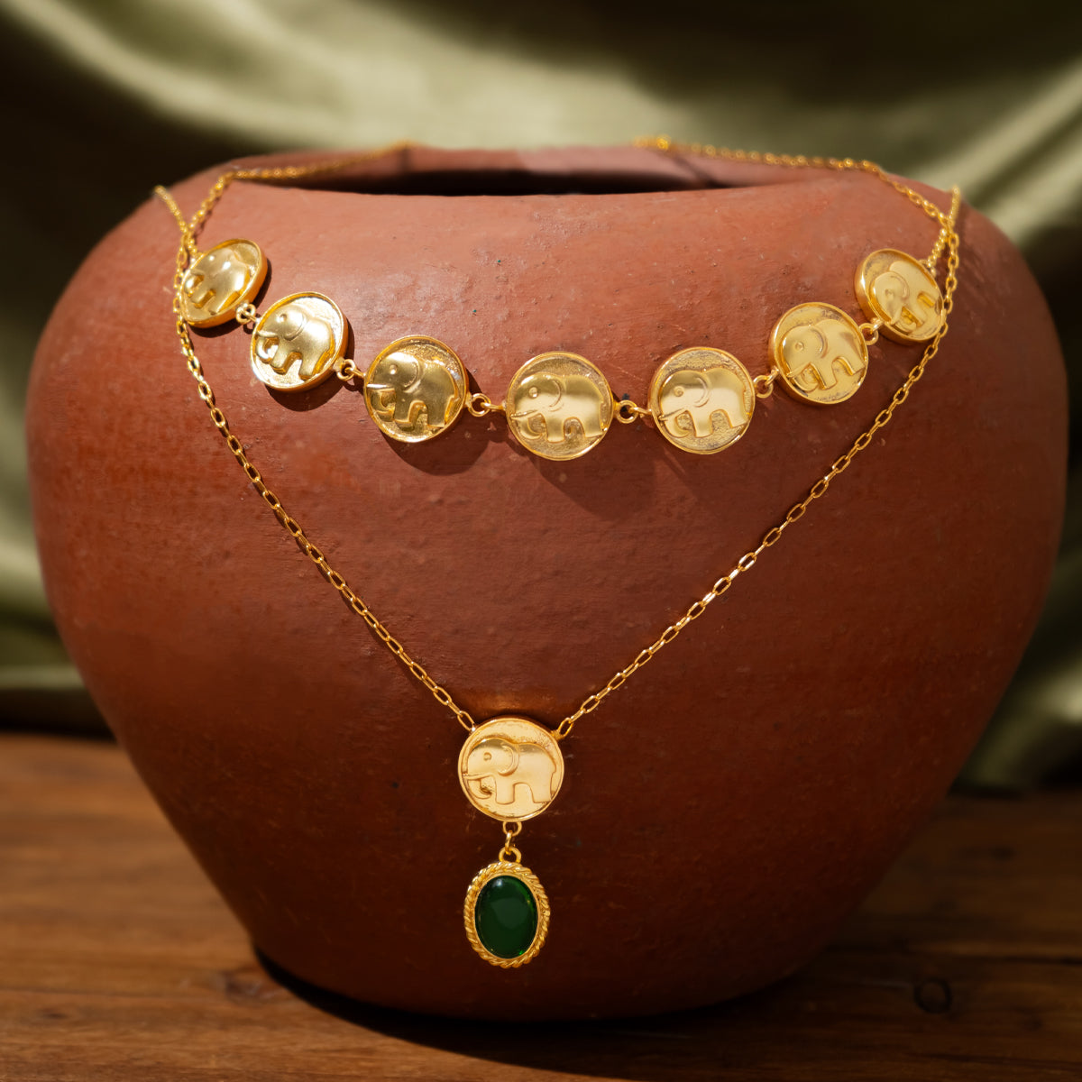 Gajraj Necklace | Green