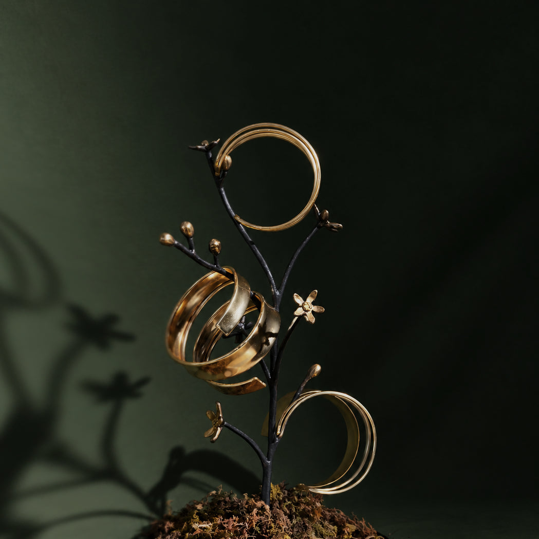 Wildflower Jewelry Holder - Black