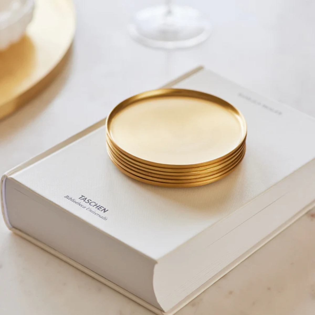 Heirloom Brass Coasters