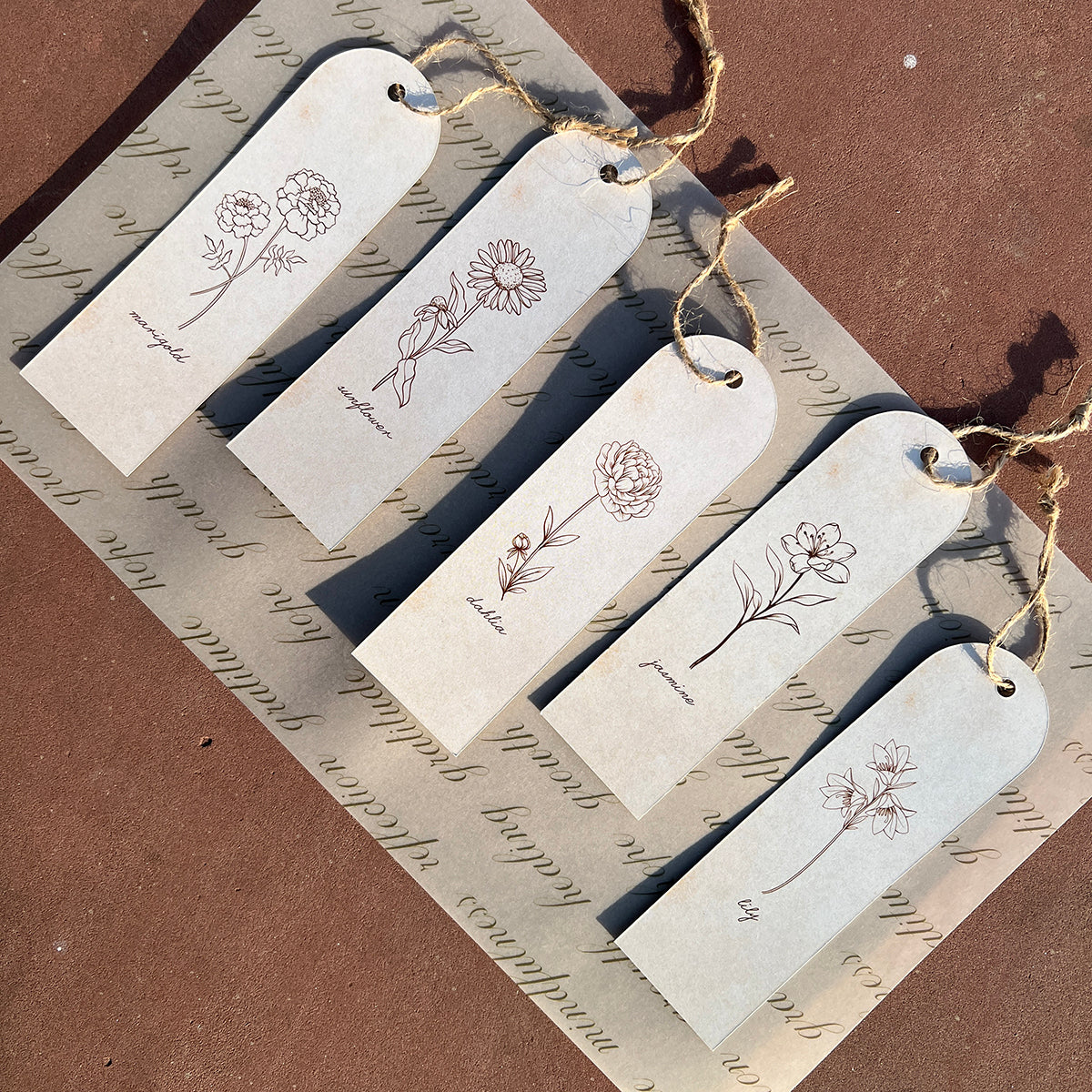 Vintage Bookmark Set (Set of 5)