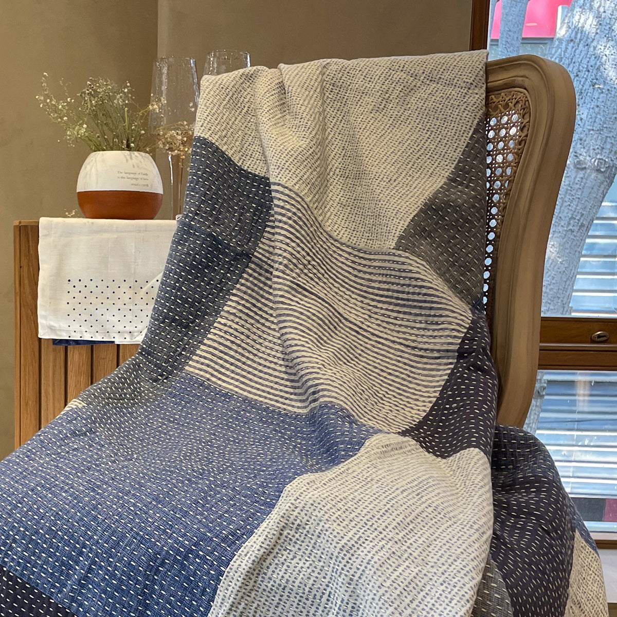 Quilted Mixed Throw