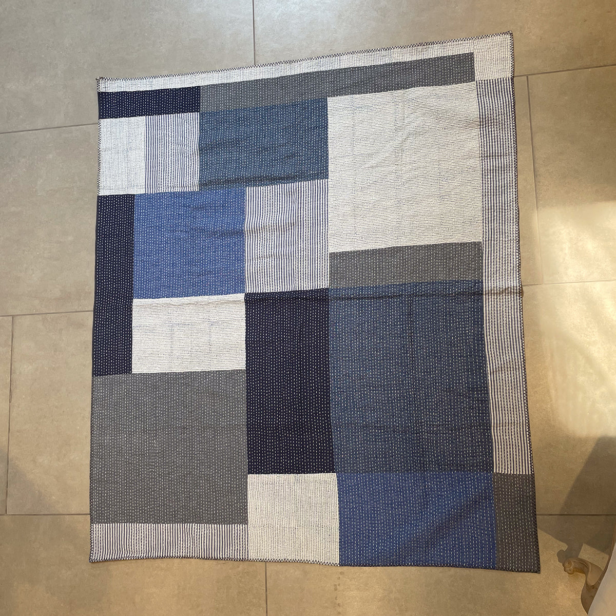 Quilted Mixed Throw