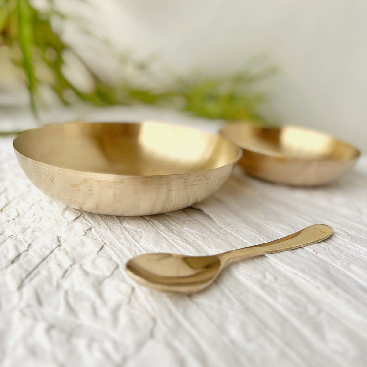 Bronze Bowl With Spoon