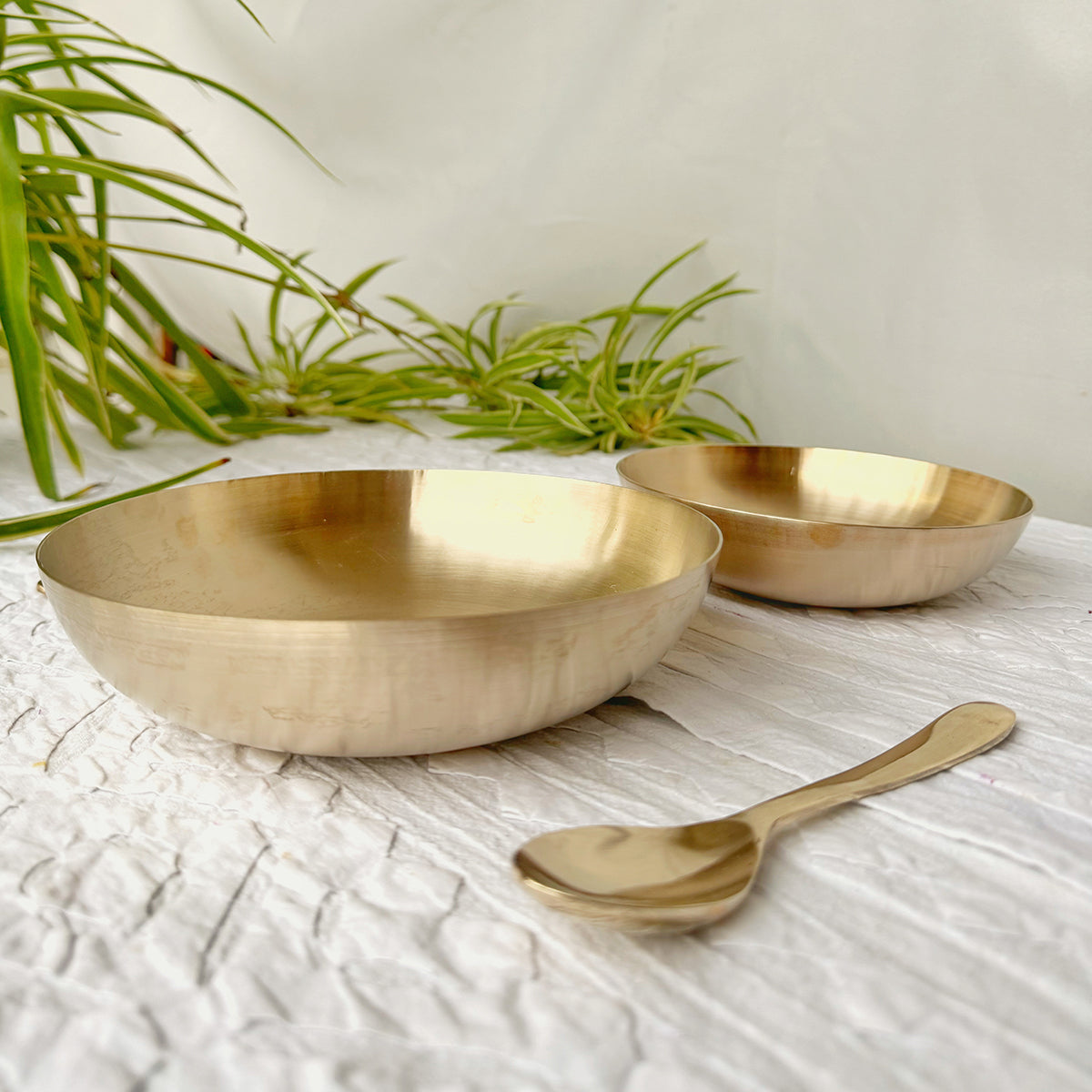 Bronze Bowl With Spoon