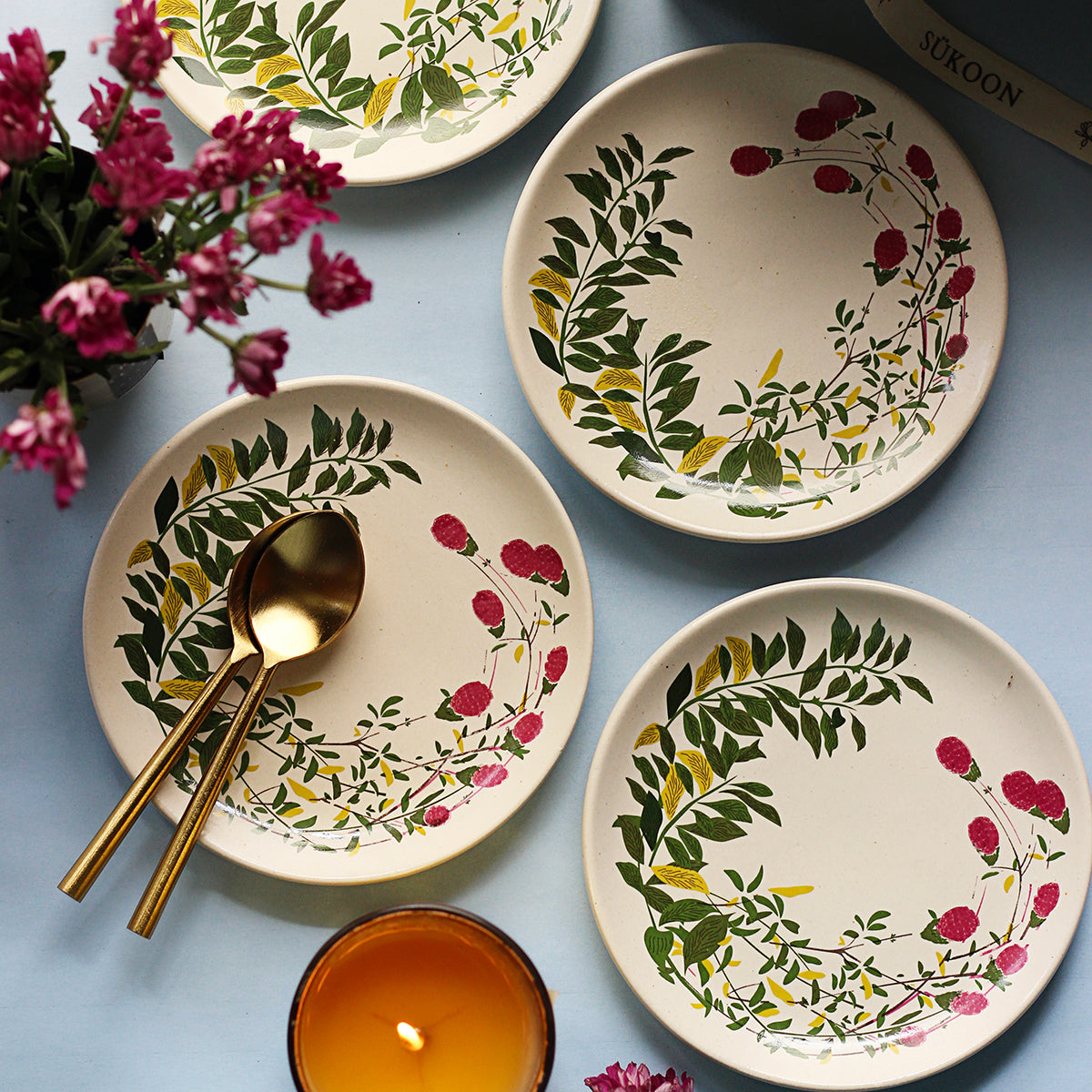 Gul Plates - Set Of Four