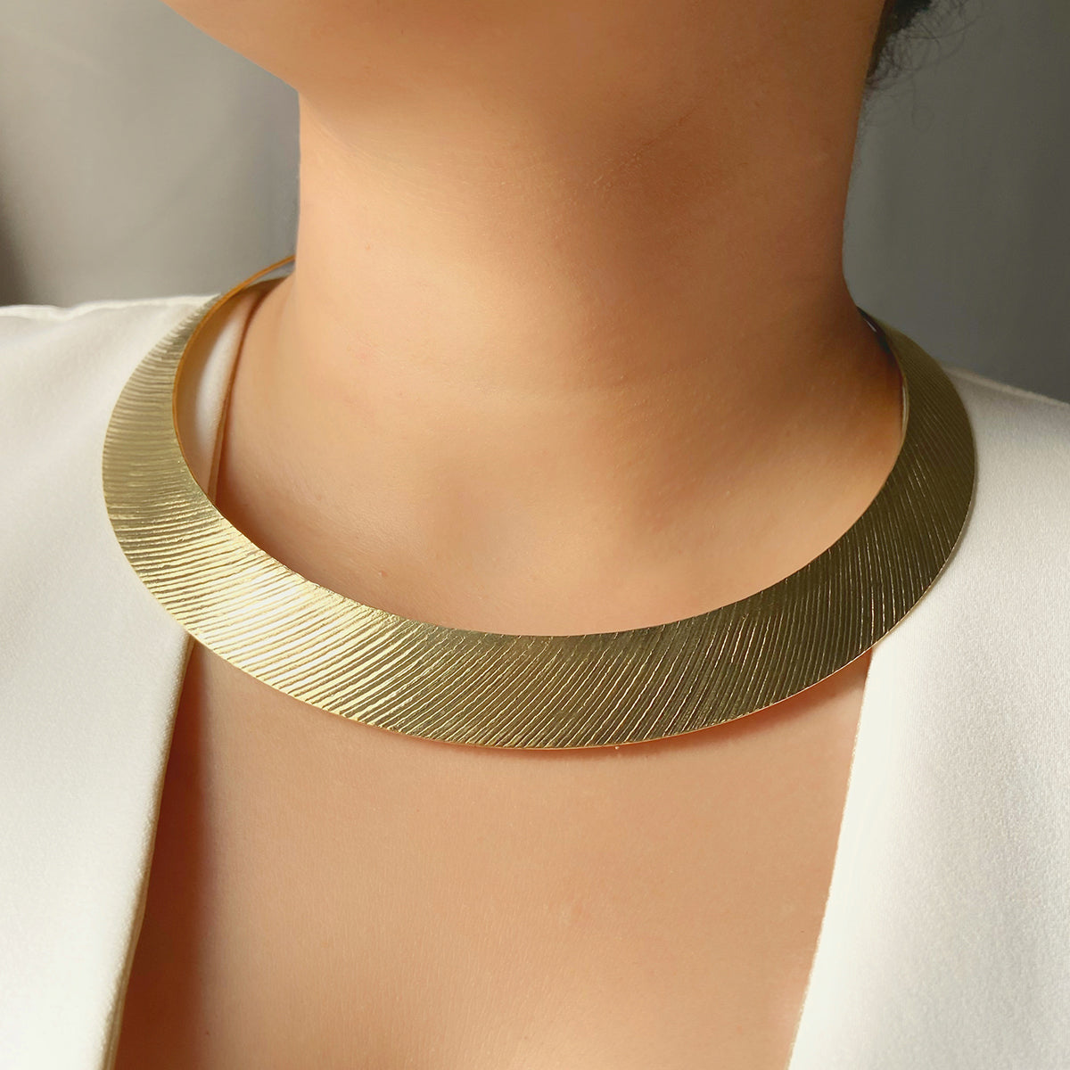 Luminaria Brass Choker