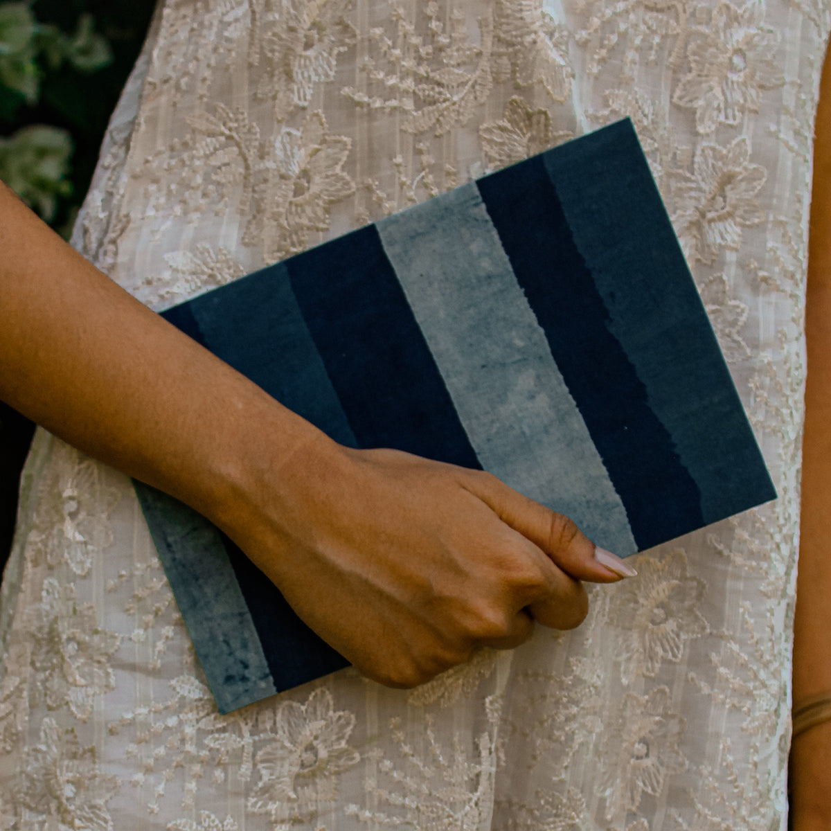 Unruled 100 GSM paper Journal by Ekatra - Indigo stripes