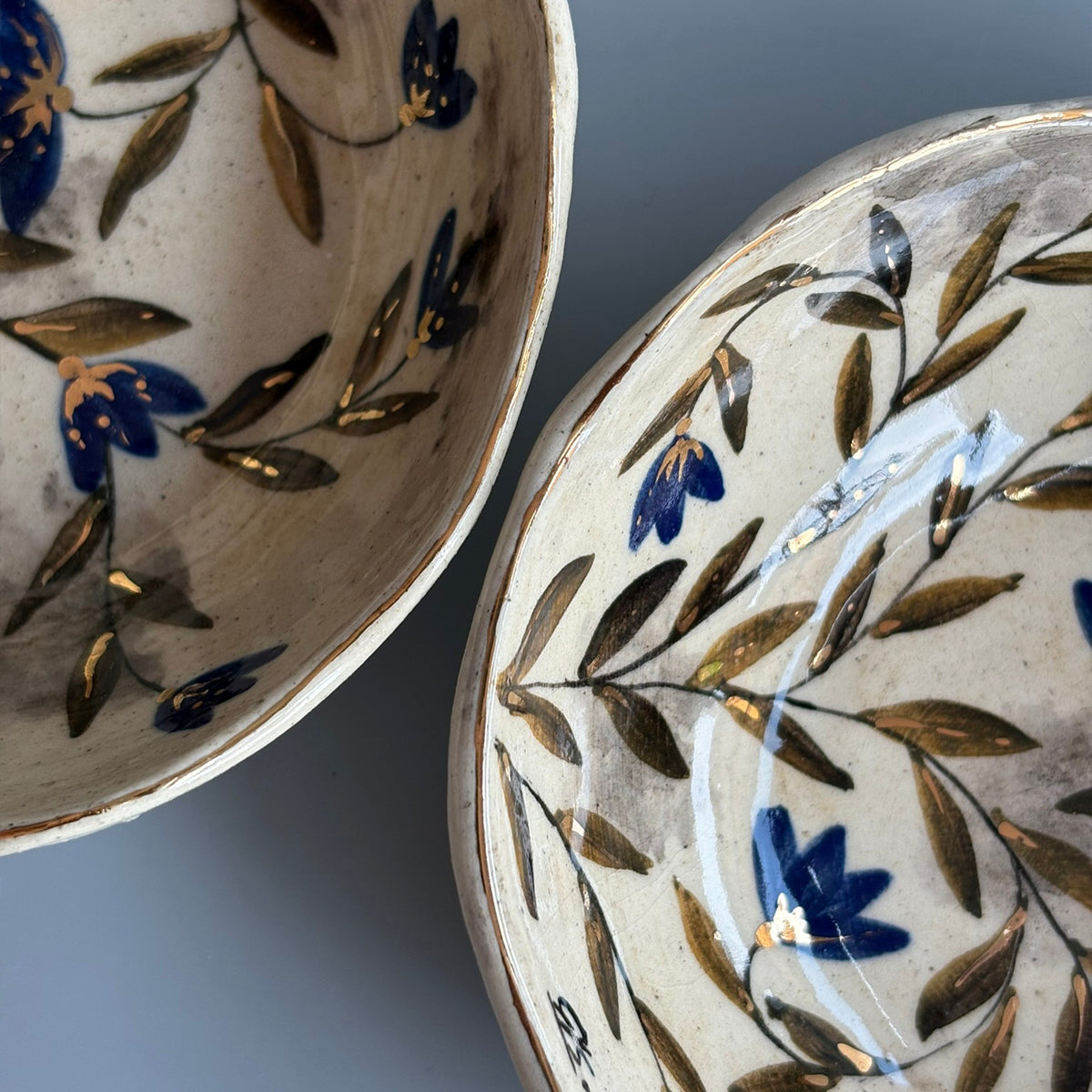 Mughal Tapas Bowls Blue & Green - Blue & Green Set Of 2