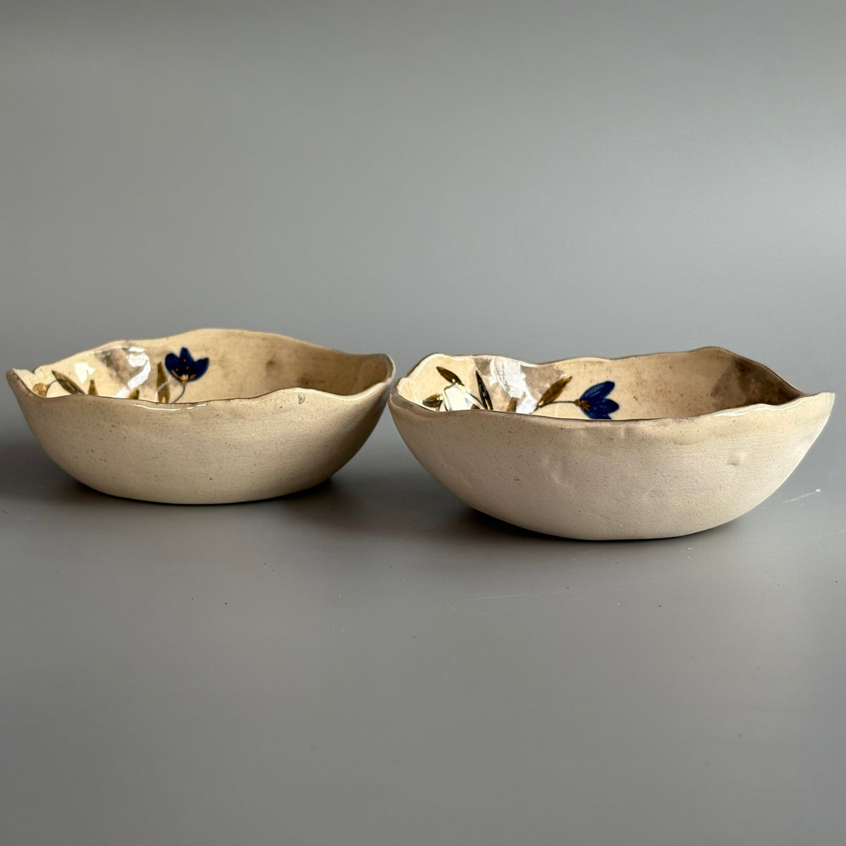 Mughal Tapas Bowls Blue & Green - Blue & Green Set Of 2