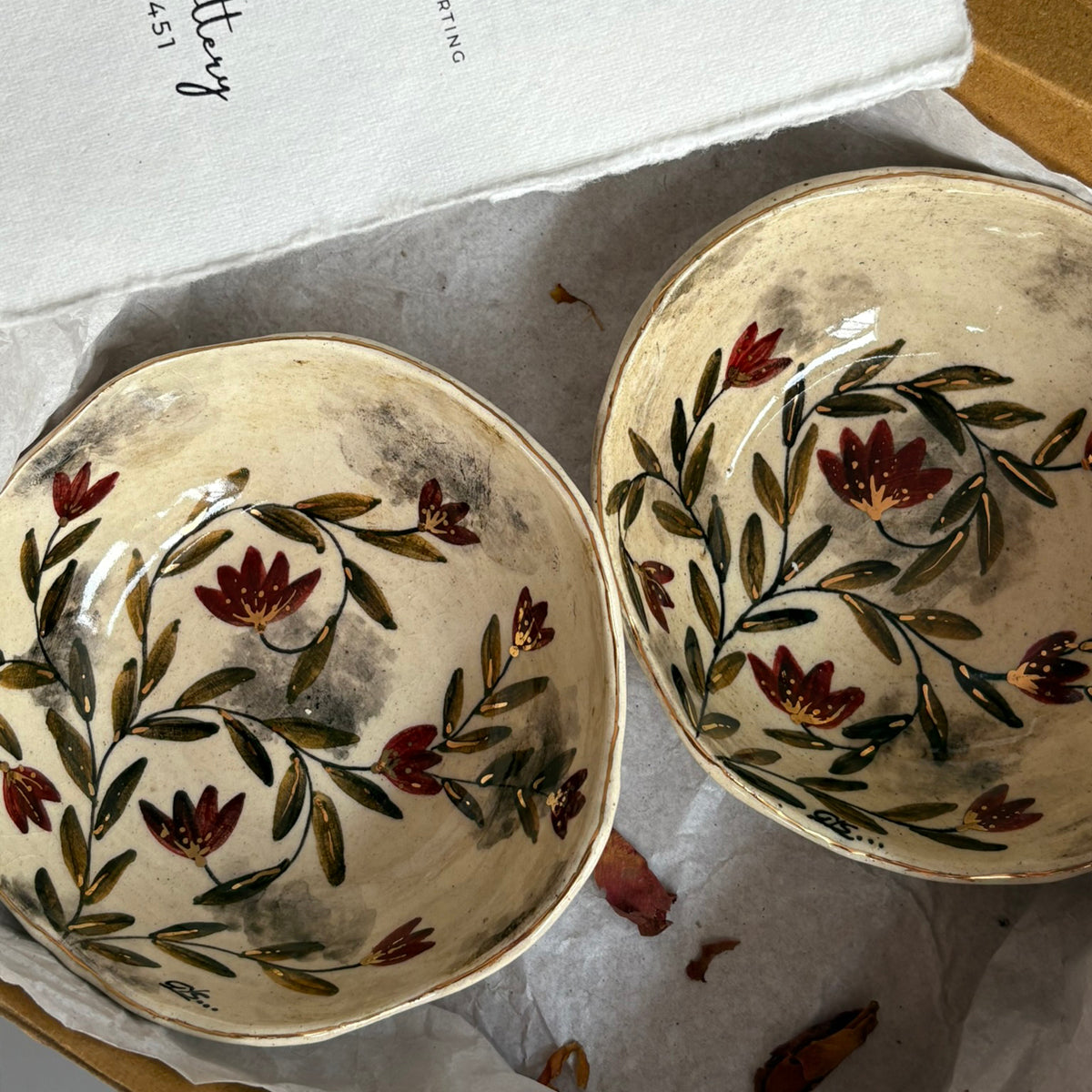 Mughal Tapas Bowls Red & Green - Red & Green Set Of 2
