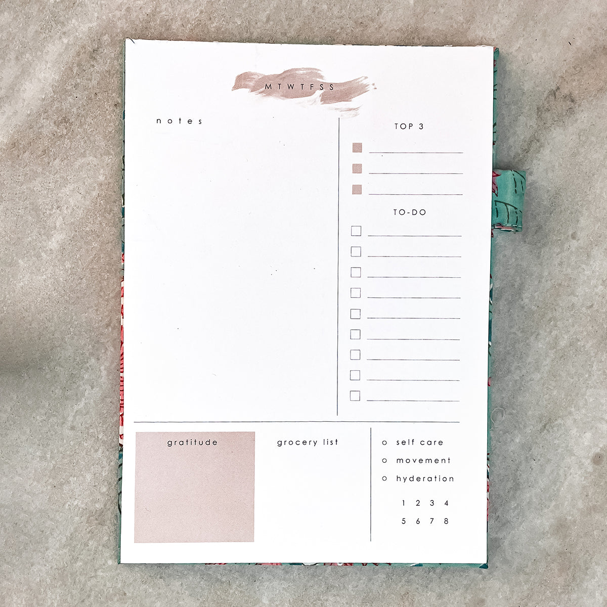 Daily Planner Notepad by Ekatra (60 sheets)