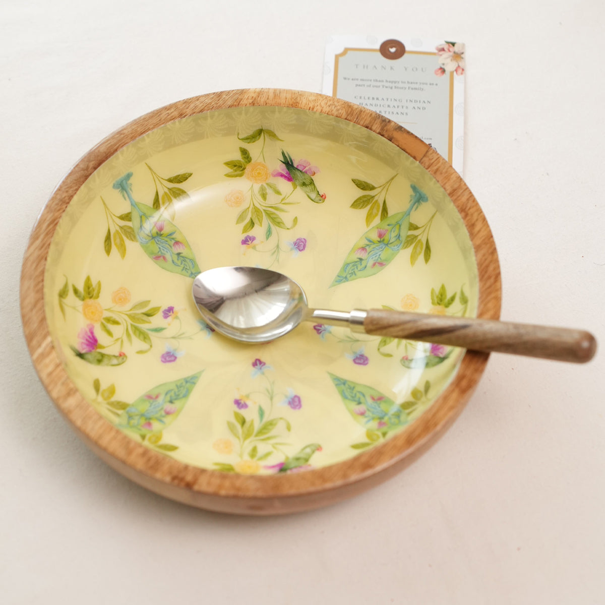 Bowl Plate with Spoon | Rang Rangeen Barse