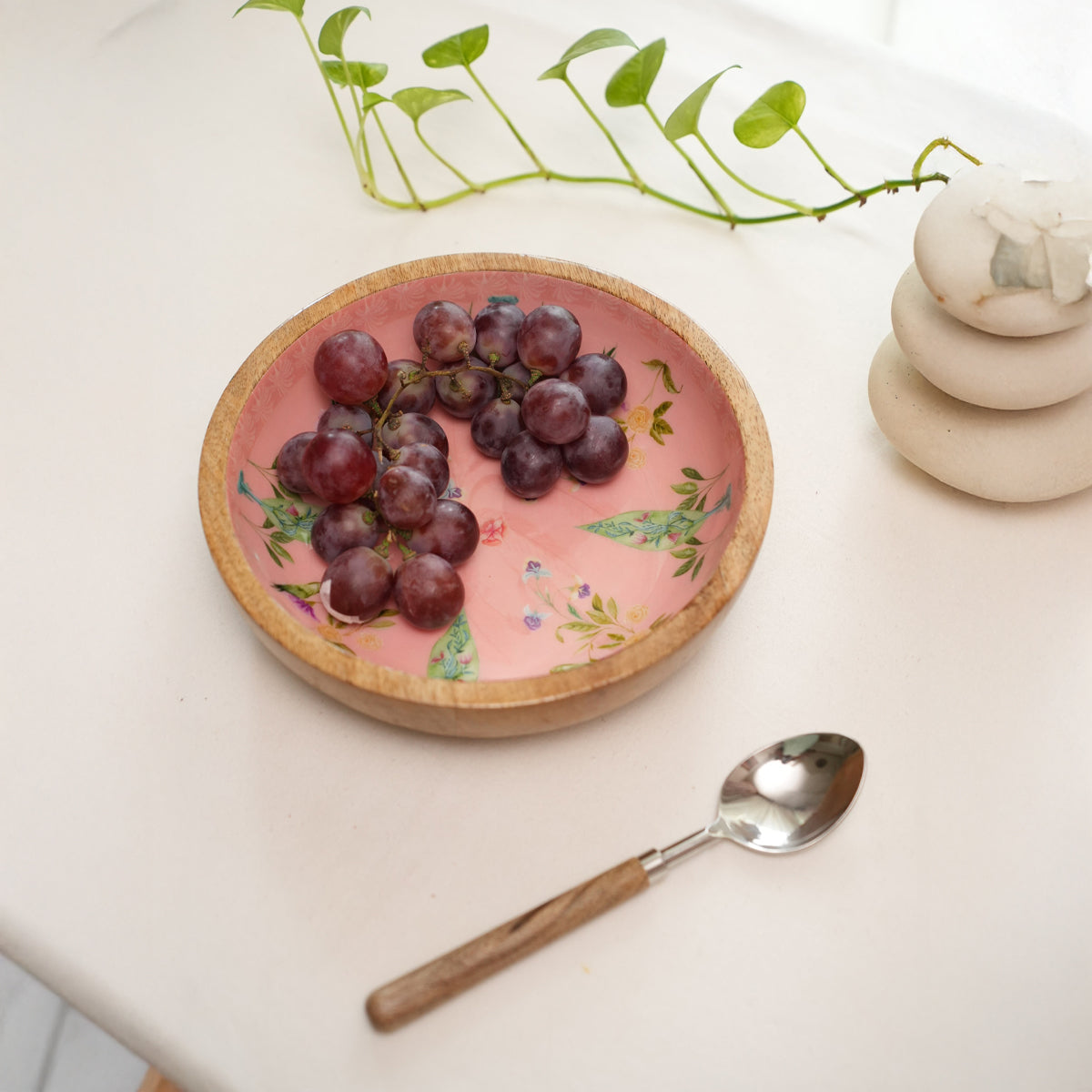 Bowl Plate with Spoon | Rang Rangeen Barse