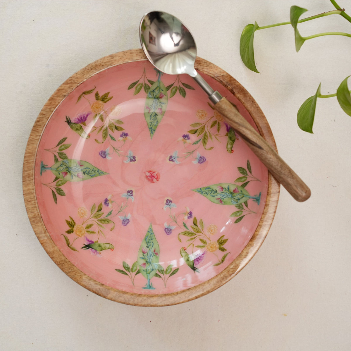 Bowl Plate with Spoon | Rang Rangeen Barse