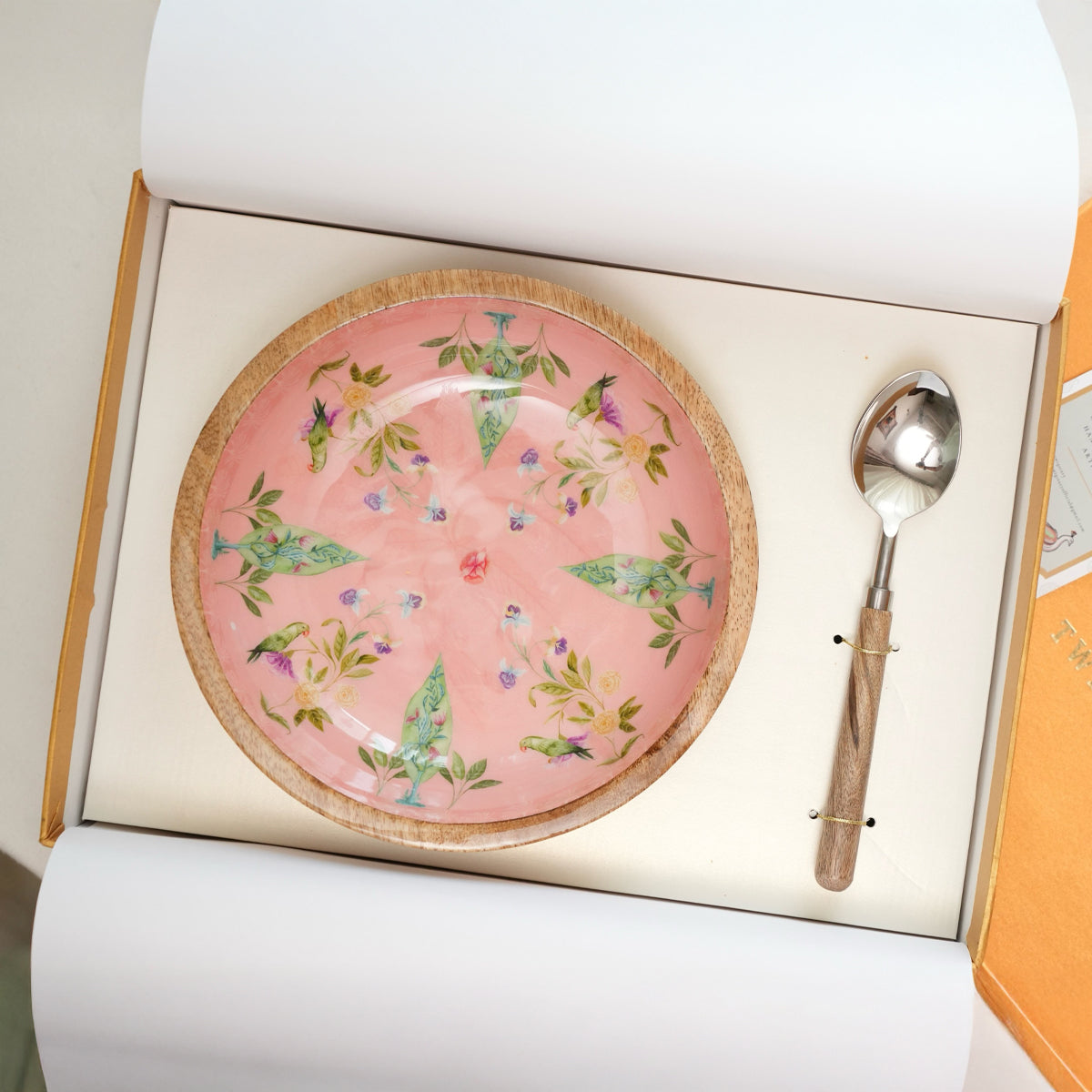 Bowl Plate with Spoon | Rang Rangeen Barse