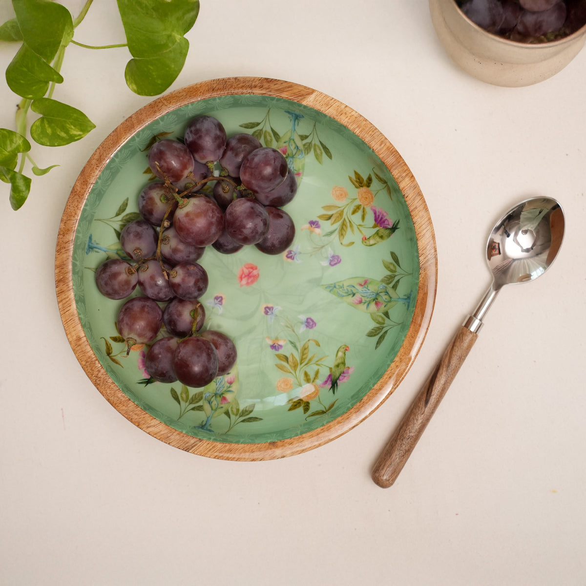 Bowl Plate with Spoon | Rang Rangeen Barse