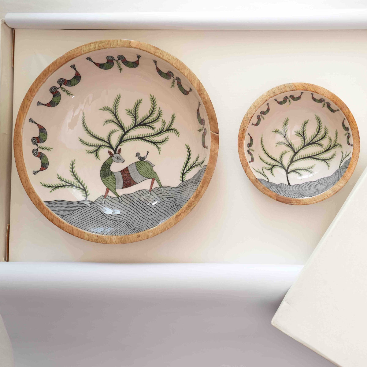 Chip N Dip Bowl Set | Tribal Deer