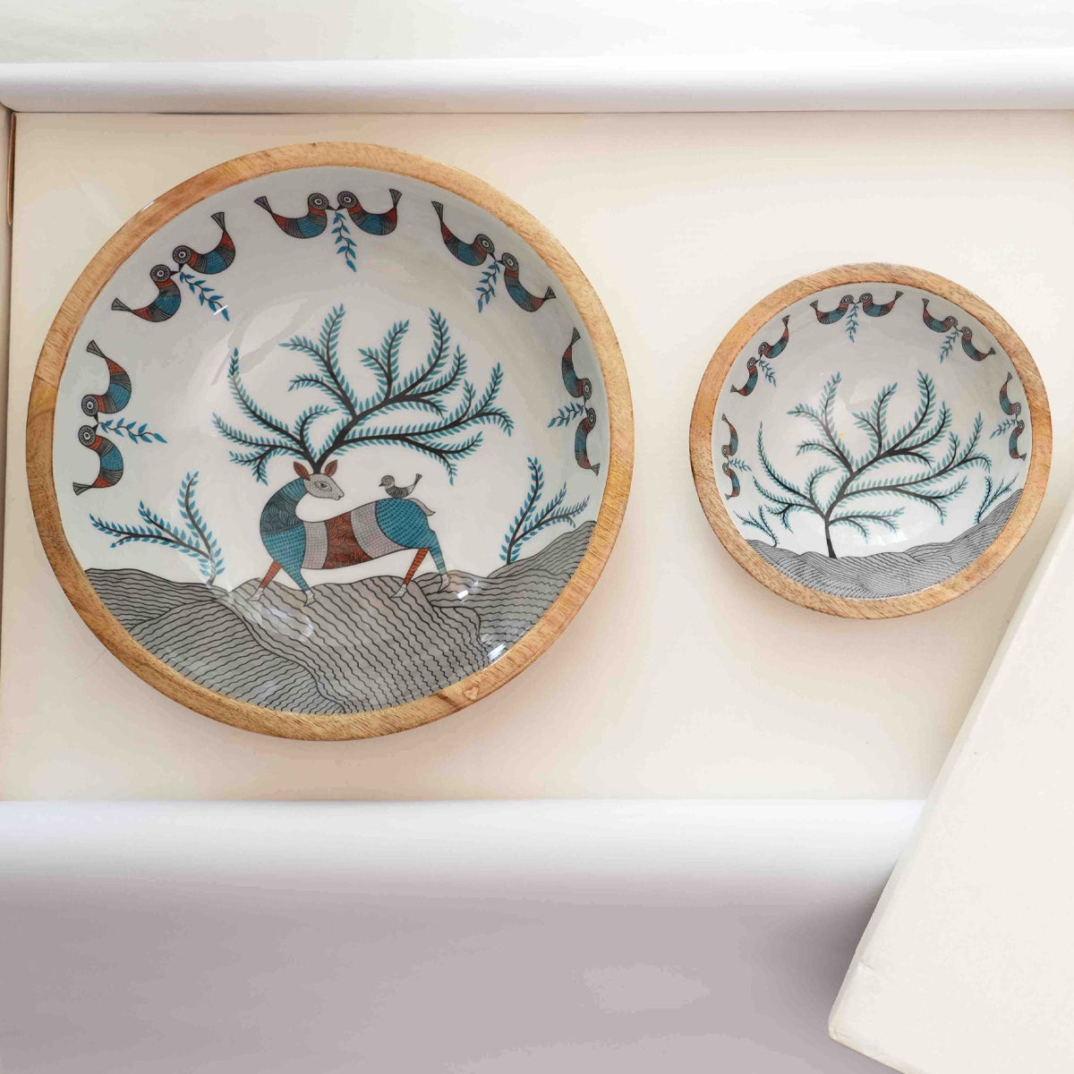 Chip N Dip Bowl Set | Tribal Deer