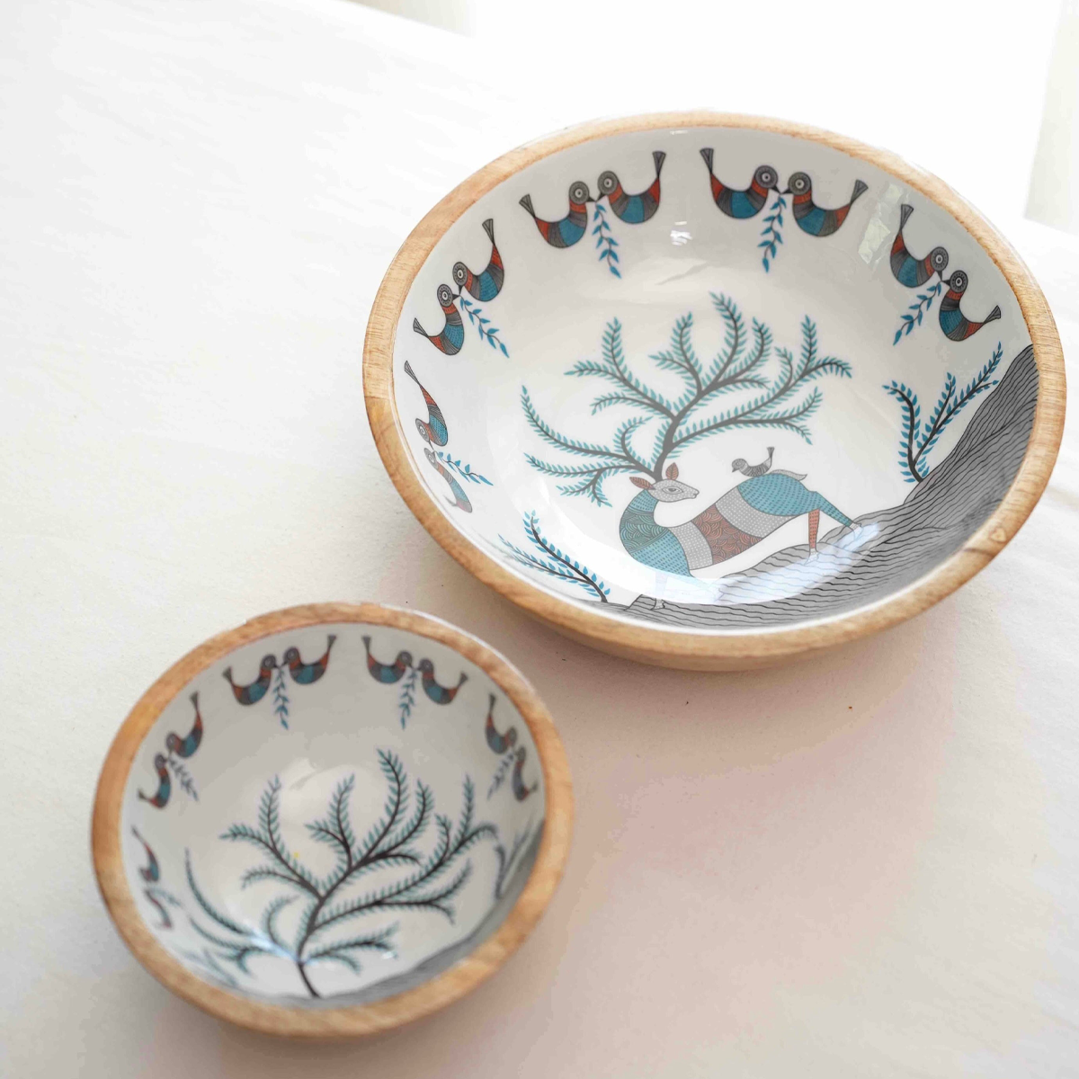 Chip N Dip Bowl Set | Tribal Deer