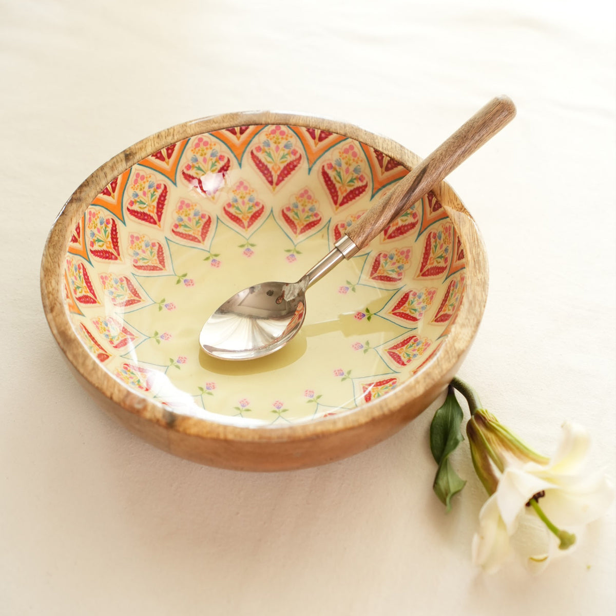 Bowl Plate with Spoon | Gulnaar