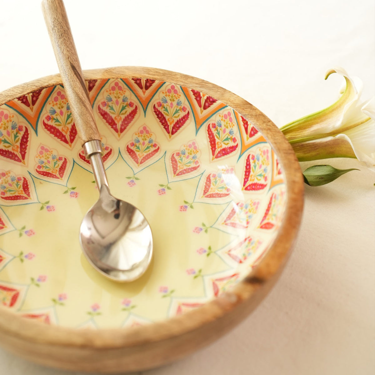 Bowl Plate with Spoon | Gulnaar