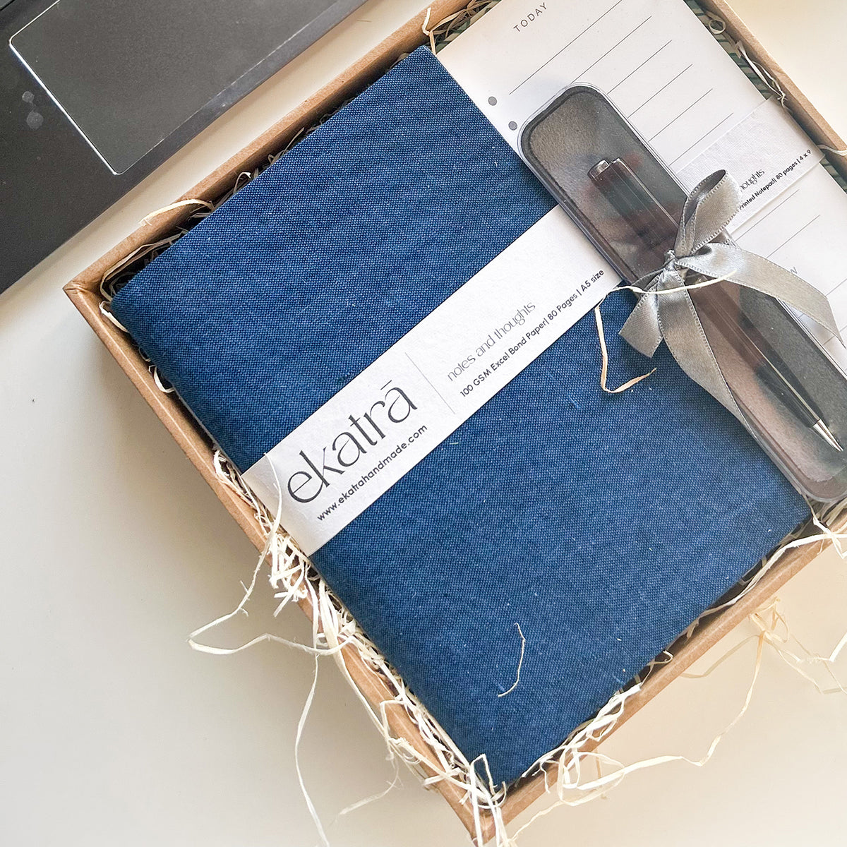 Sustainable Productivity Gift hamper by Ekatra - Solid Blue