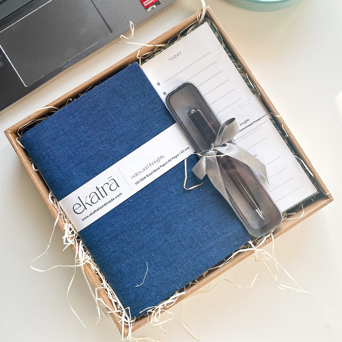 Sustainable Productivity Gift hamper by Ekatra - Solid Blue