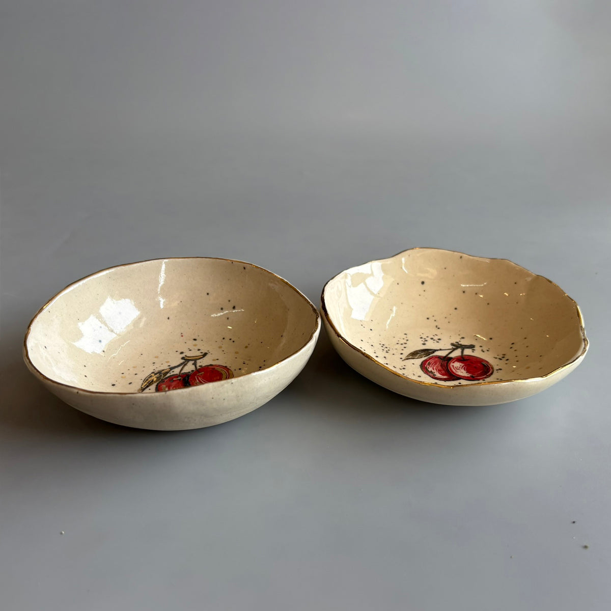 Cherry Tapas Bowl - Red & Yellow Set Of 2