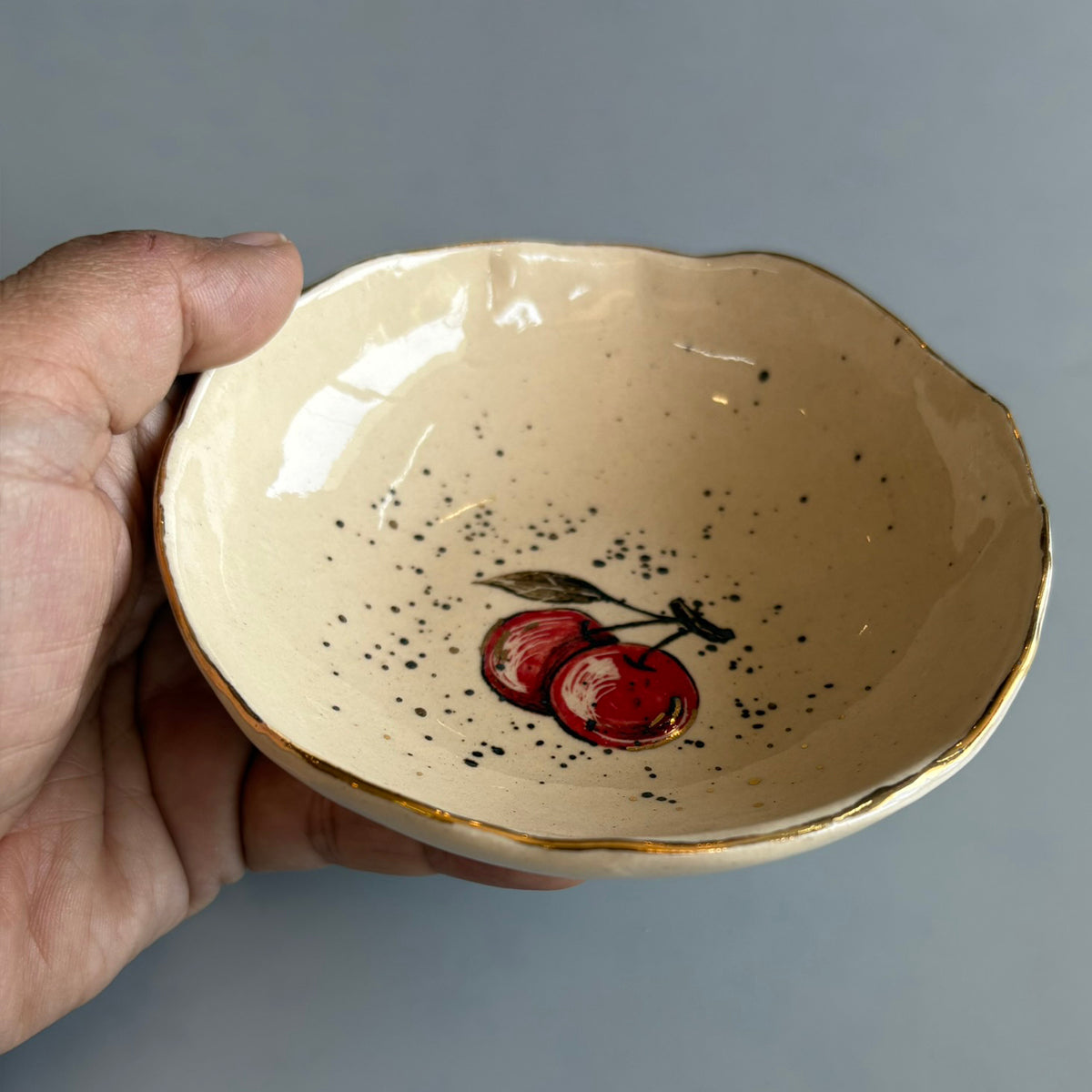Cherry Tapas Bowl - Red & Yellow Set Of 2