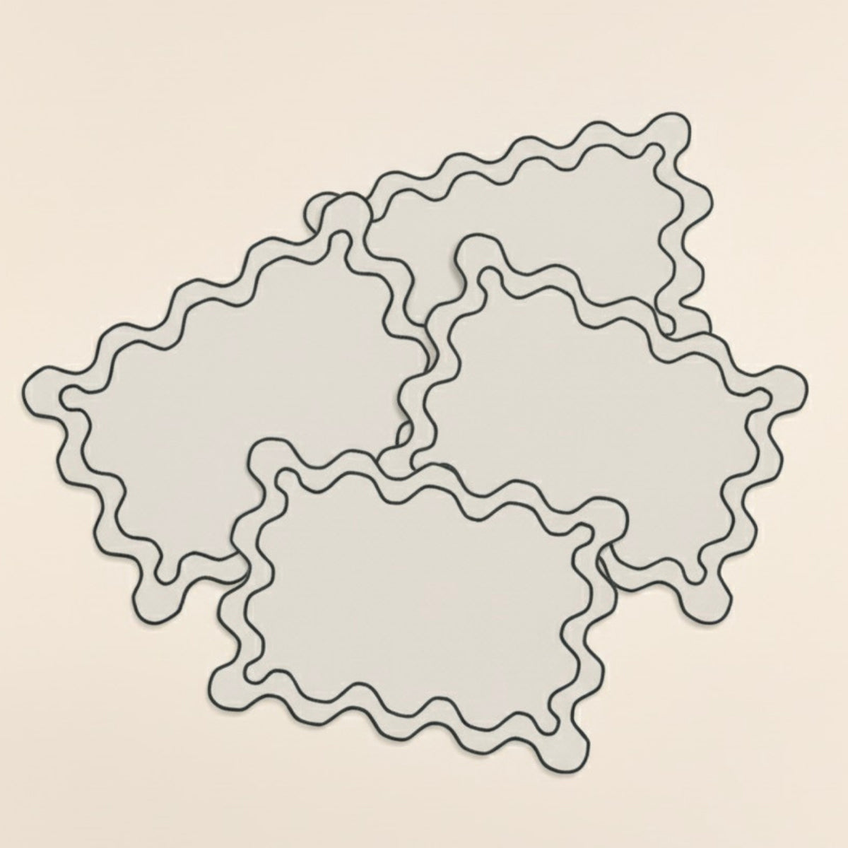 Scalloped Placemats | Marshmallow