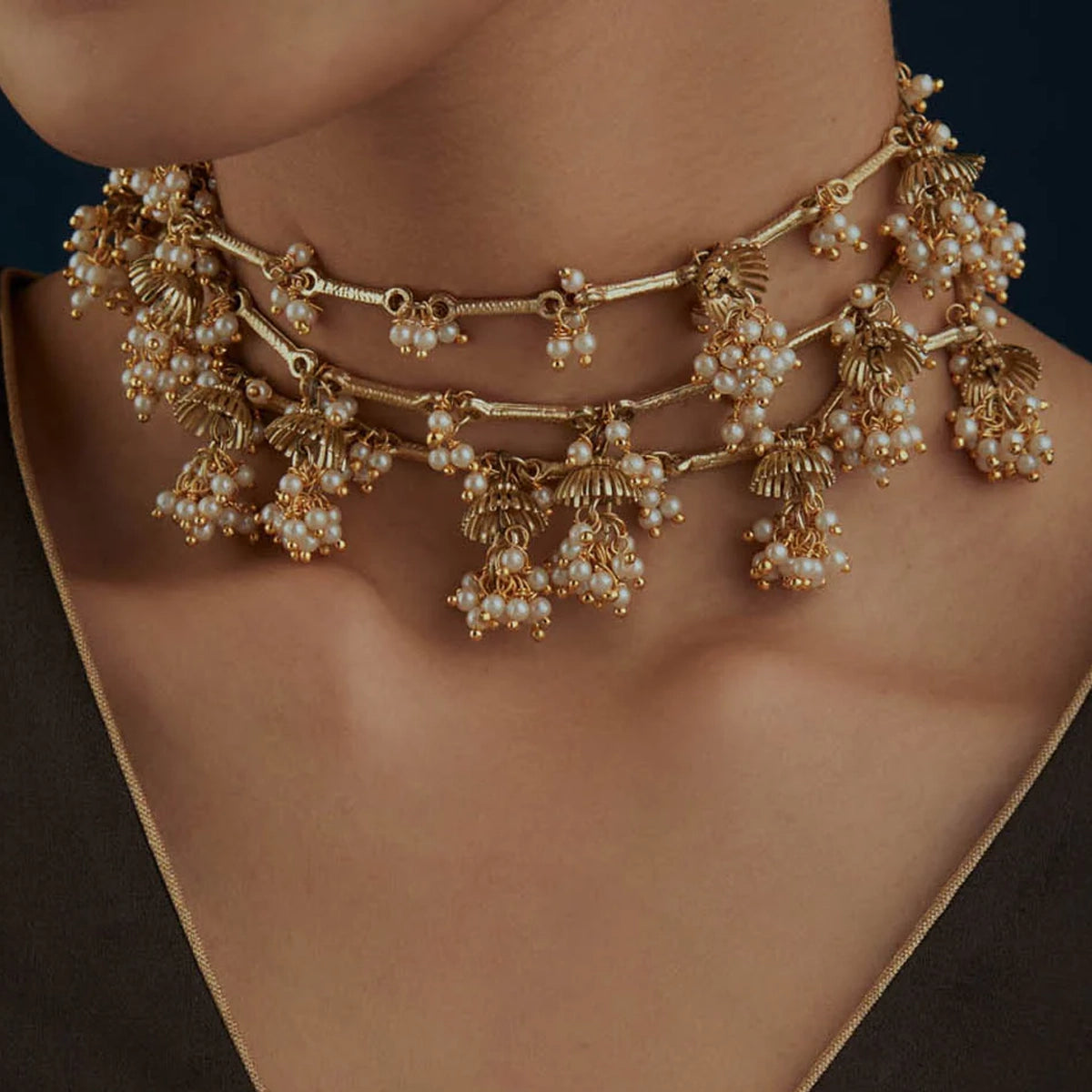 Umbrella Multi Layer Necklace