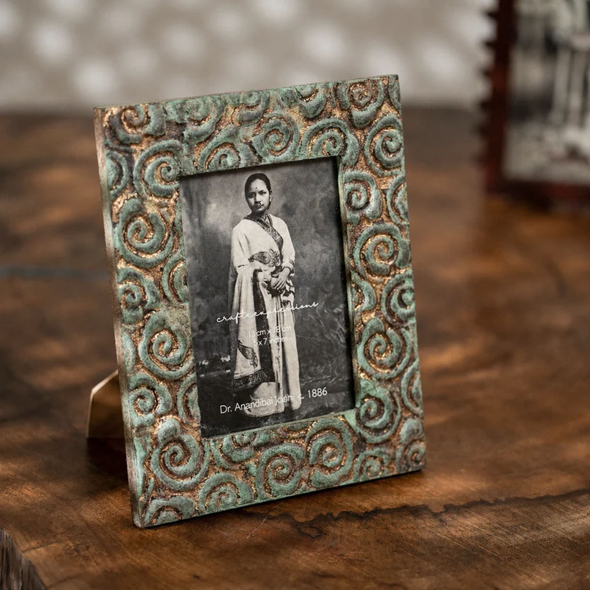Jugnu Decorative Wooden Photo Frame | Holds 5x7 Inch Photo