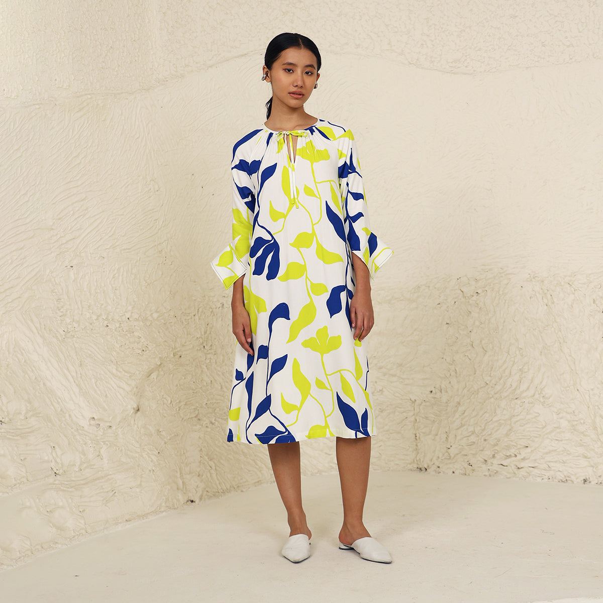 Eden Lime Print Dress