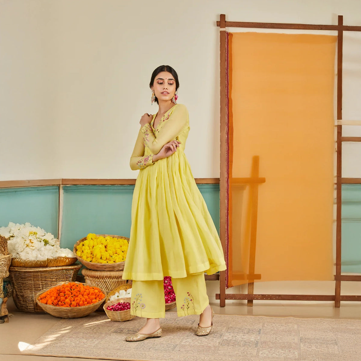 Zohra Chanderi Kurta Set