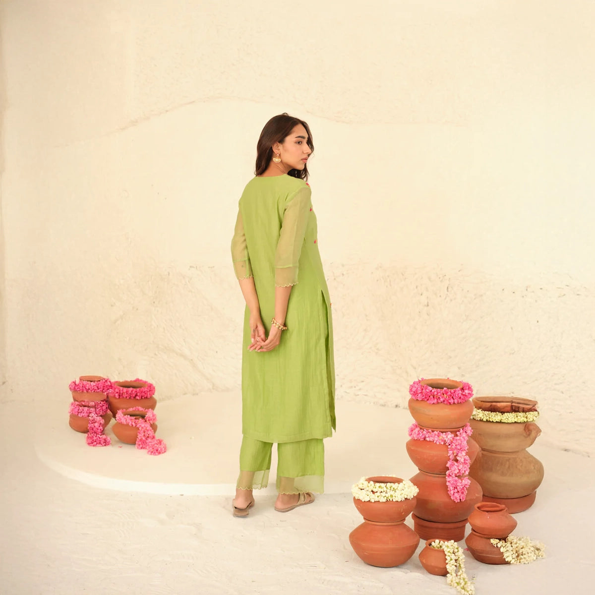 Numani Chanderi Kurta Set
