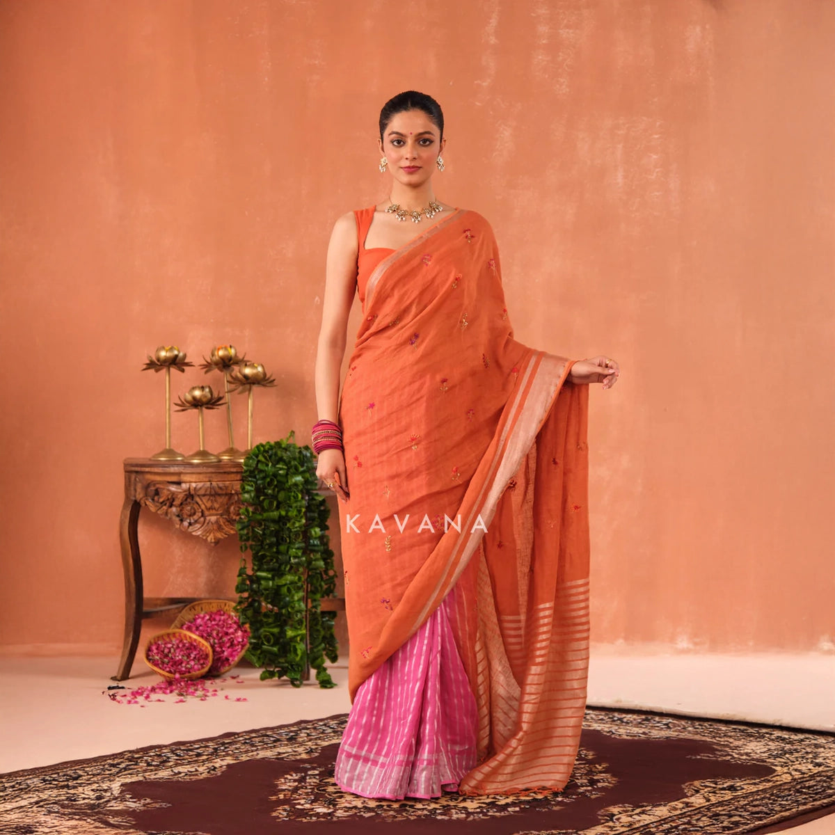 Ragini Linen Sari