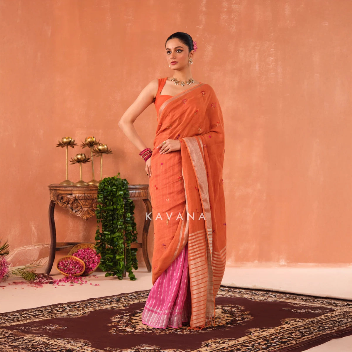 Ragini Linen Sari