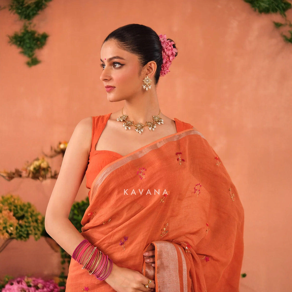 Ragini Linen Sari