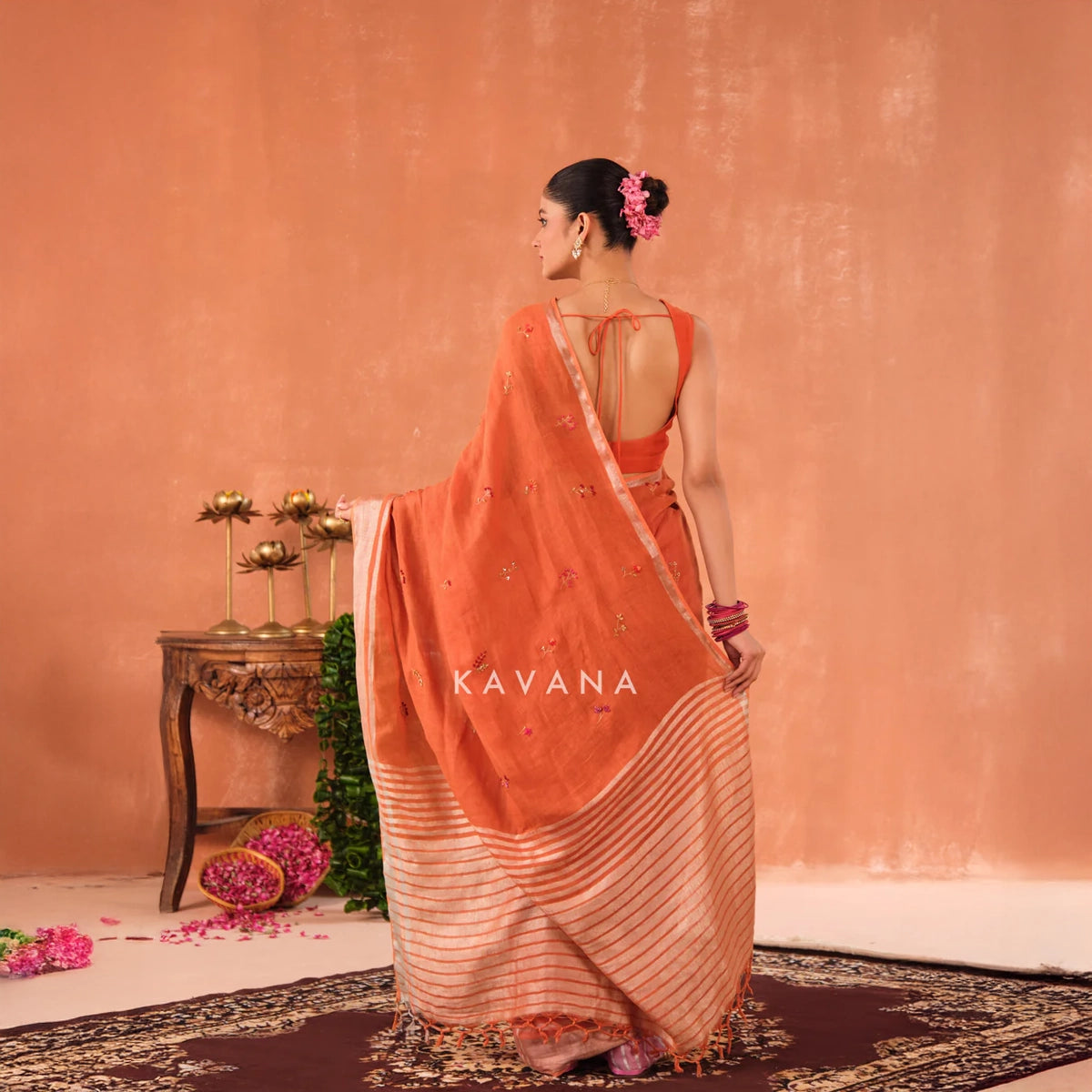 Ragini Linen Sari