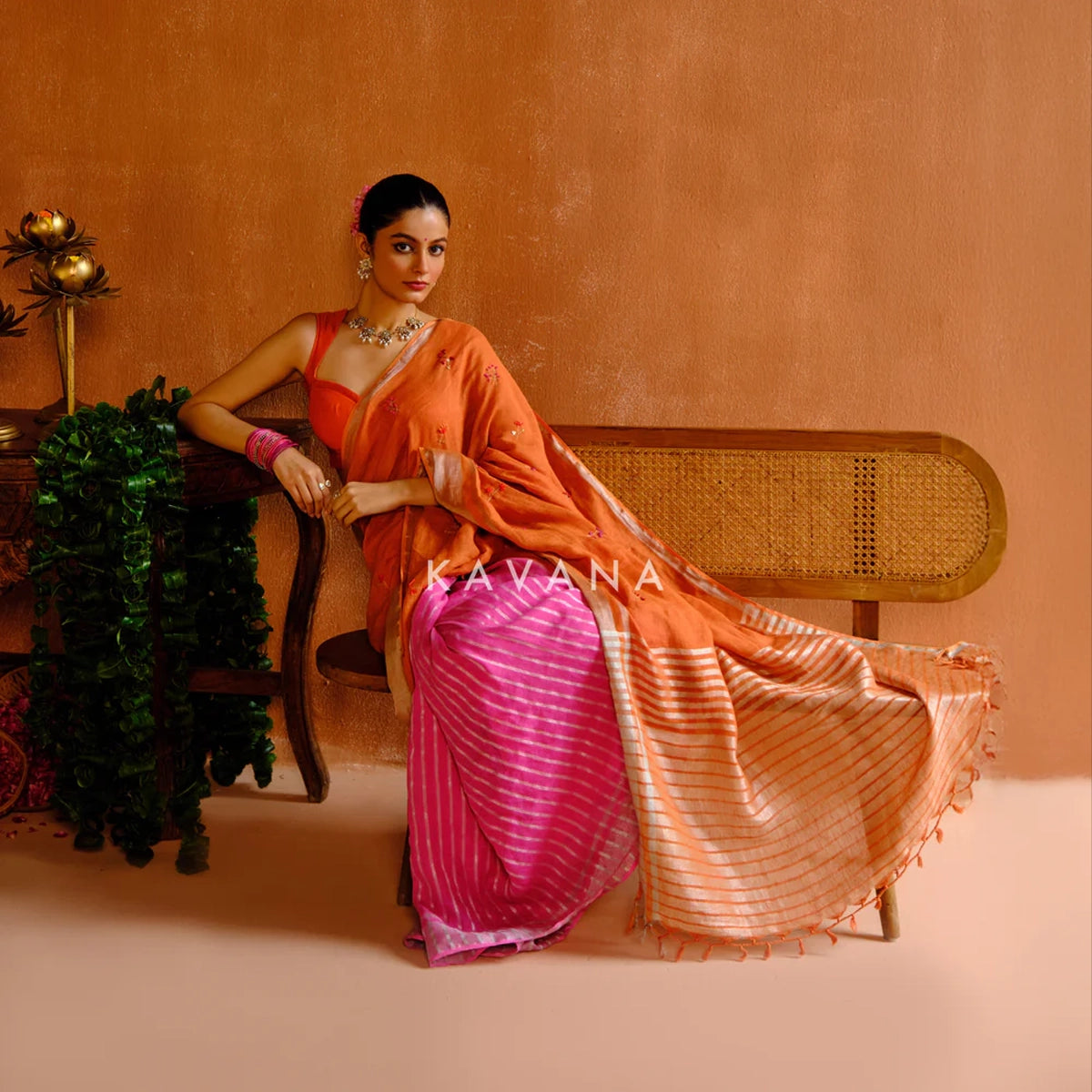 Ragini Linen Sari
