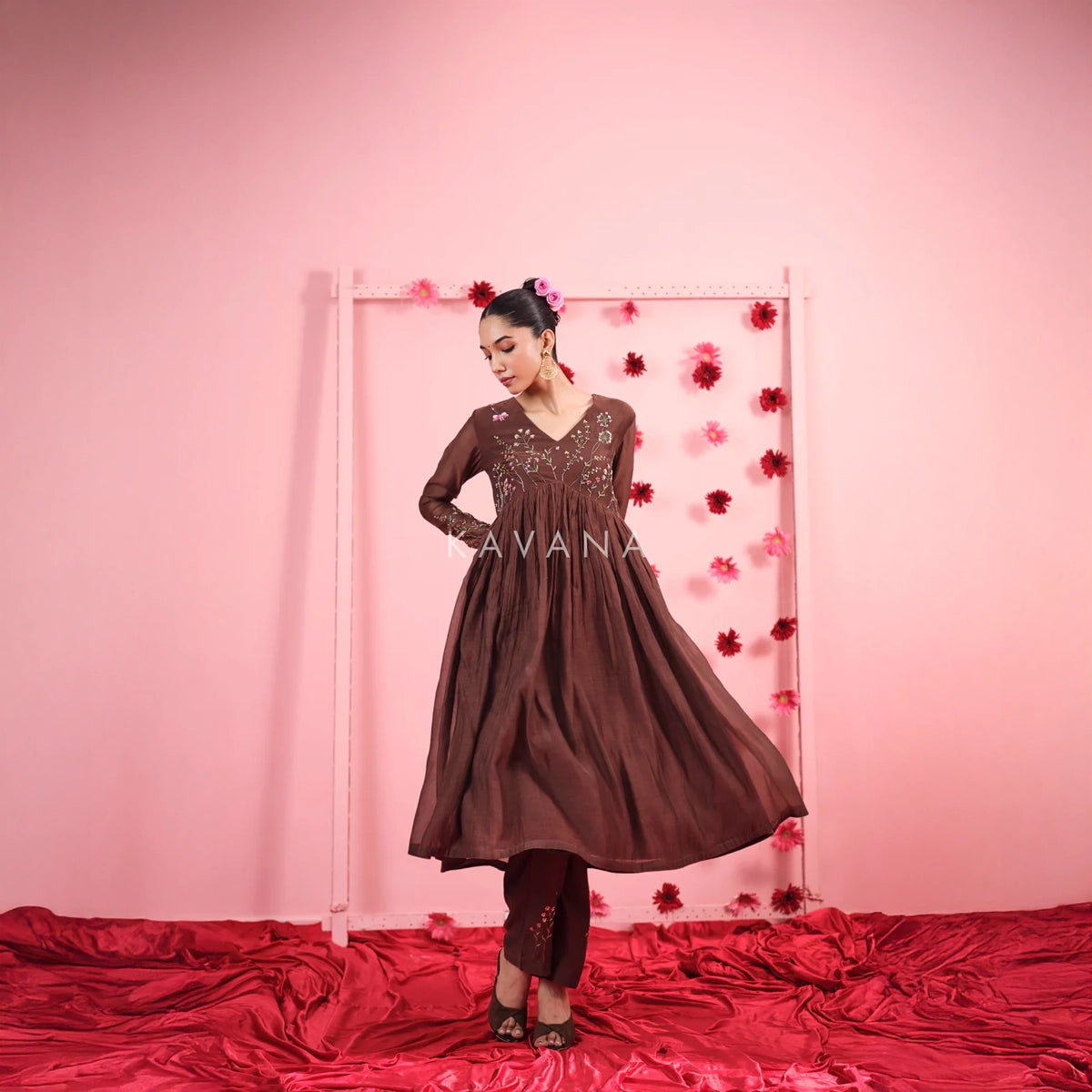 Suhana Chanderi Kurta Set
