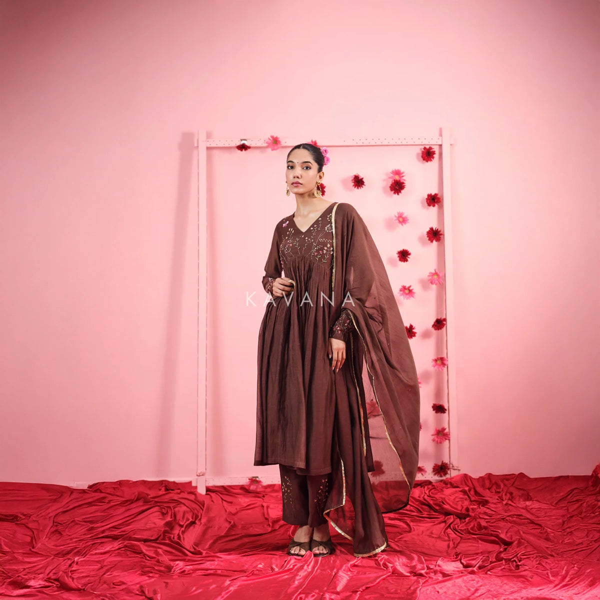 Suhana Chanderi Kurta Set