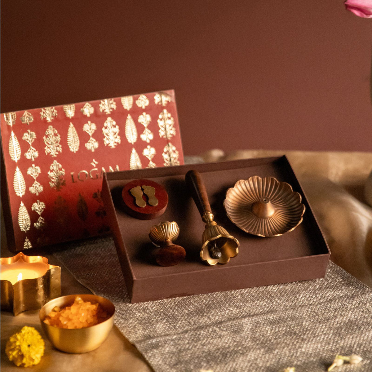 Scallop Pooja Set