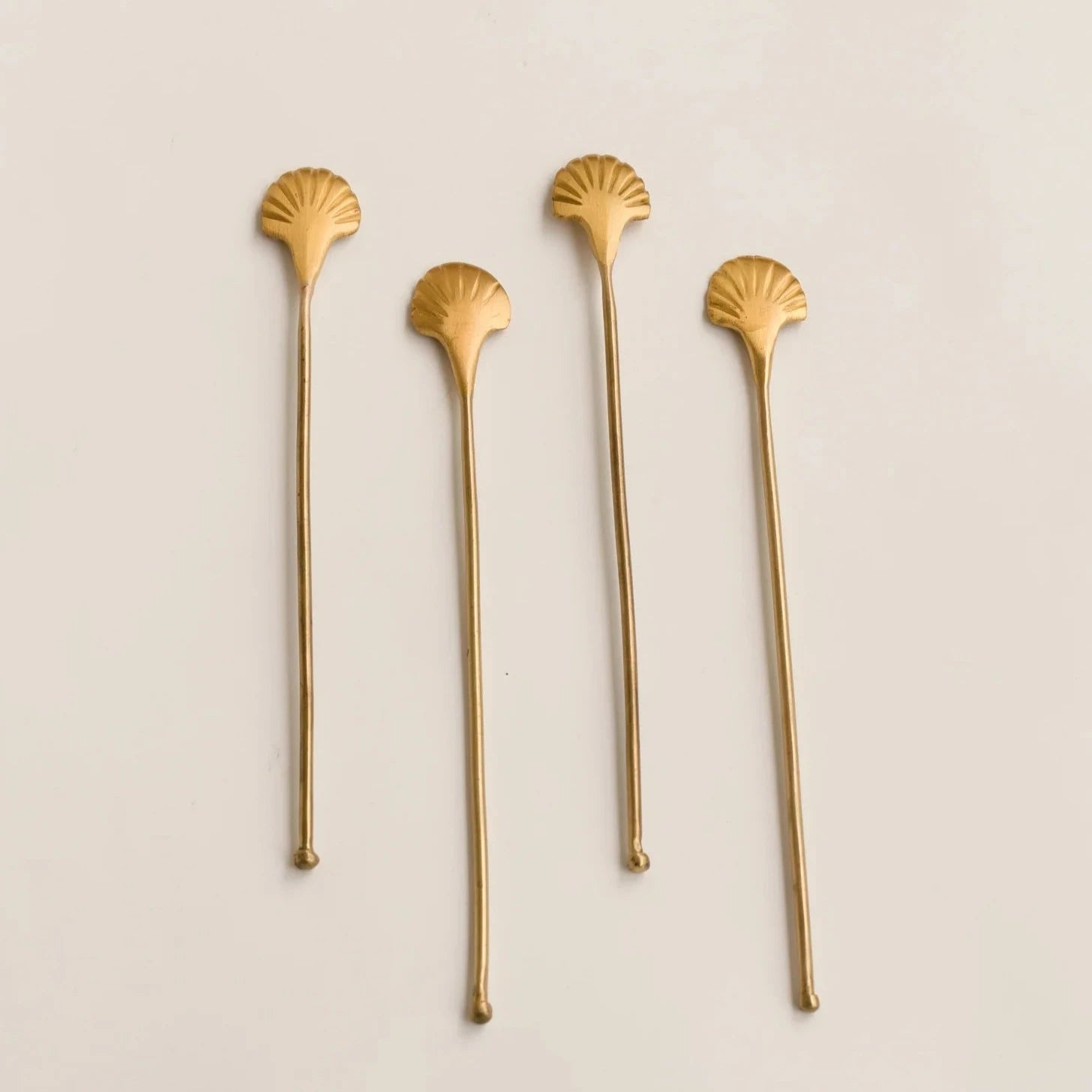 Seashell Stirrers, Set of 4, Large