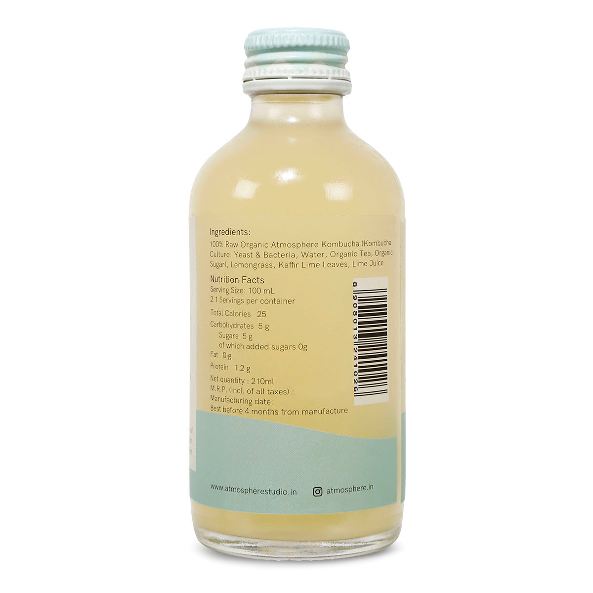 Exotic Lime Kombucha | 210ml | Pack of 1